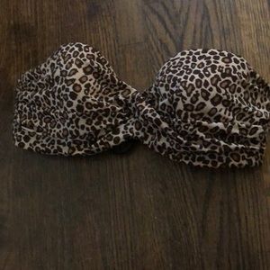 VS Lace up bandeau Bikini top